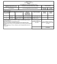 ANNEXURE 5.8 (CHAPTER V , PARA 25) FORM 9 List of Applications For
