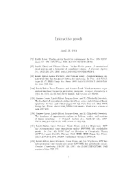 Interactive Proofs