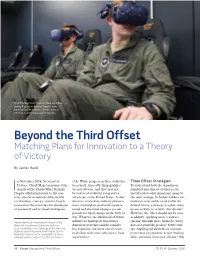 Beyond the Third Offset: Matching Plans for Innovation to a Theory Of