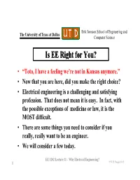 Is EE Right for You?