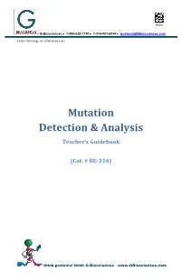 Mutation Detection & Analysis