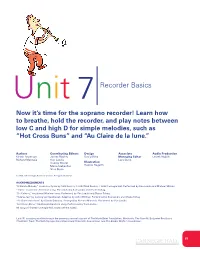Recorder Basics