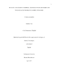 “We Have Always Been Vampires”: Systems of Fear and Desire And