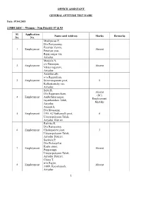 2.MBC&DC – Women – Non Priority 57 & 93 Sl. No. Application No
