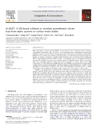 A GIS-Based Software to Simulate Groundwater Nitrate Load from Septic Systems to Surface Water Bodies