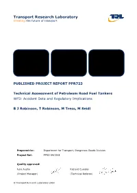 Accident Data and Regulatory Implications