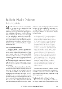 Ballistic Missile Defense Patty-Jane Geller