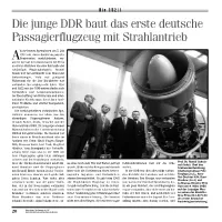 Die Junge DDR Baut Das Erste Deutsche Passagierflugzeug Mit Strahlantrieb