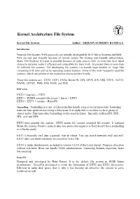 Kernel Architecture File System