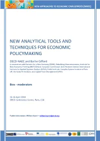 New Analytical Tools and Techniques for Economic Policymaking