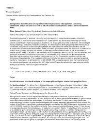 Poster Session 1 Natural Product Discovery and Development in The
