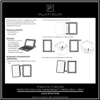 Protective Folio Case for Microsoft® Surface Pro 3 / Pro 4