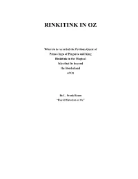 Rinkitink in Oz