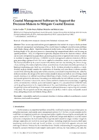 Coastal Management Software to Support the Decision-Makers to Mitigate Coastal Erosion
