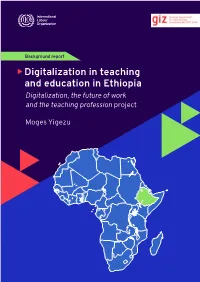 Ethiopia Digitalization, the Future of Work and the Teaching Profession Project