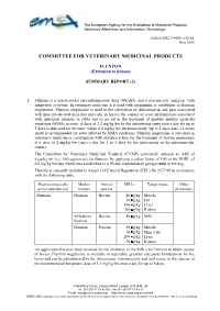 Flunixin, Extension to Horses