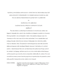 Nepantla in Georgia and Oaxaca: Using Critical Discourse Analysis and Linguistic Ethnography to Understand Multilingual and Mult