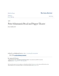 Peter Schumann's Bread and Puppet Theater Barry Goldensohn