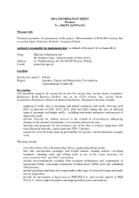 Technical Assistance for Preparation of the Project “Modernisation of E30/CE30 Railway Line on Section Opole–Katowice-Kraków”, Located in Poland