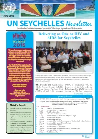 UN SEYCHELLES Newsletter