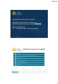 Alternative Capital for Insurers and Reinsurers and the Current State Of