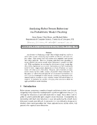 Analysing Robot Swarm Behaviour Via Probabilistic Model Checking