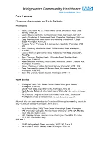 C-Card Venues