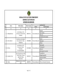 Contact Numbers