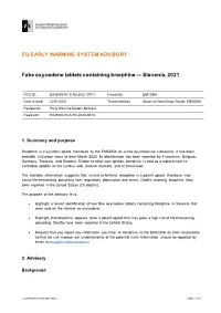 EU EARLY WARNING SYSTEM ADVISORY Fake Oxycodone Tablets