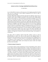 Gesture in Actor Training: Embodied Partial Narratives