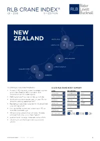RLB Crane Index Q1 2018