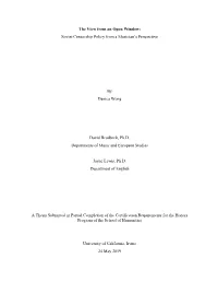 Soviet Censorship Policy from a Musician's Perspective