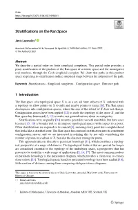 Stratifications on the Ran Space