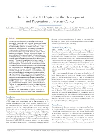 The Role of the FSH System in the Development and Progression of Prostate Cancer