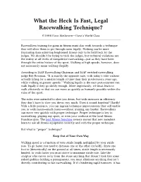 What the Heck Is Fast, Legal Racewalking Technique?