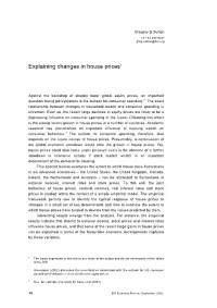 Explaining Changes in House Prices1