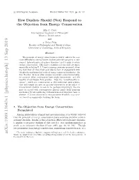 How Dualists Should (Not) Respond to the Objection from Energy