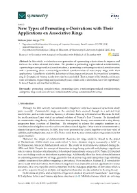 New Types of Permuting N-Derivations with Their Applications on Associative Rings