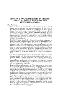 Vulnerabilities in China's Financial System and Risks for the United