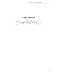 Watson Woods Riparian Preserve Restoration Report