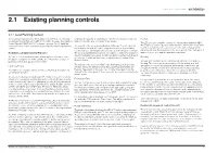 2.1 Existing Planning Controls