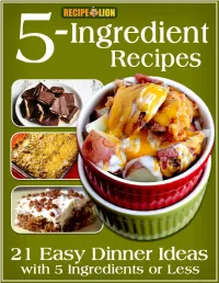 21 Easy Dinner Ideas with 5 Ingredients Or Less