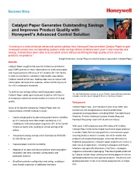 Catalyst Paper Generates Outstanding Savings and Improves Product Quality with Honeywell’S Advanced Control Solution