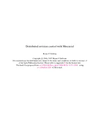 Distributed Revision Control with Mercurial
