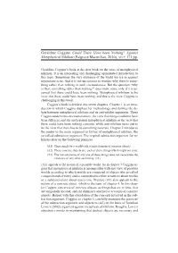 Geraldine Coggins, Could There Have Been Nothing? Against Metaphysical Nihilism (Palgrave Macmillan, 2010), Xii + 171 Pp