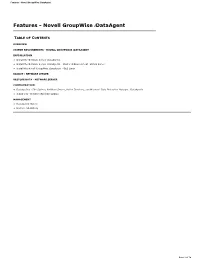 Novell Groupwise Idataagent