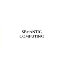 Semantic Computing