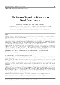 The Ratio of Biparietal Diameter to Nasal Bone Length