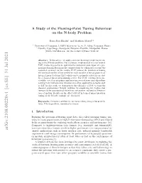 A Study of the Floating-Point Tuning Behaviour on the N-Body Problem