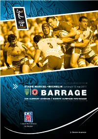 Barrage a S M C L E R M O N T a U V E R G N E / B I a R R I T Z O L Y M P I Q U E P a Y S -B a S Q U E